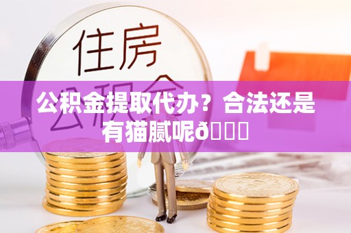 西城公积金提取代办？合法还是有猫腻呢😏
